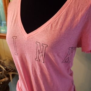 Pink tshirt with lace back